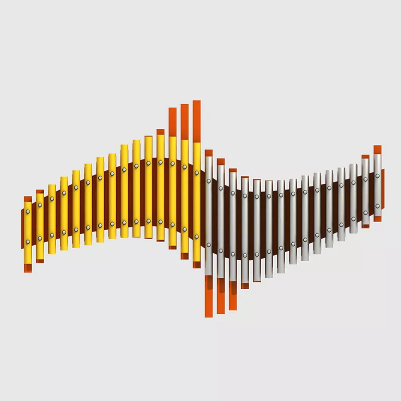 سبائك الألومنيوم ملعب الأنابيب اليدوية الآلات الموسيقية في الهواء الطلق