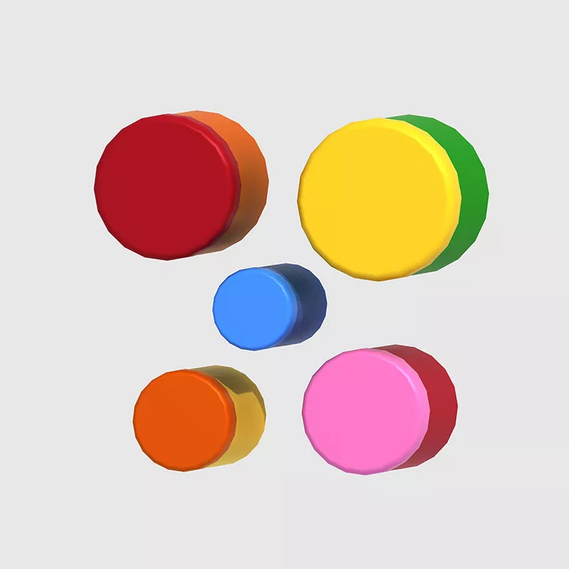 العزف على الطبول الملونة